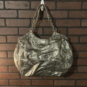 Bisou Bisou Michelle Bohbot silver handbag